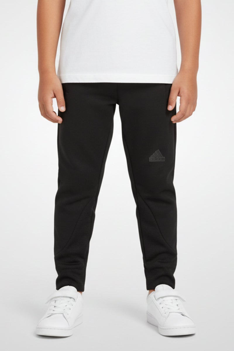 Adidas Toddlers Boy Brand Logo Track Pants, Black - Image 1