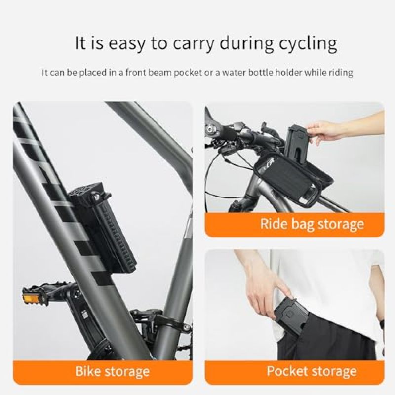 Bike Parking Rack: Black Adjustable Crank, All-Terrain Stable Support - Portable Lightweight Plastic, Bicycle Stand for Roadside Stops Home Garage Storage - Image 5