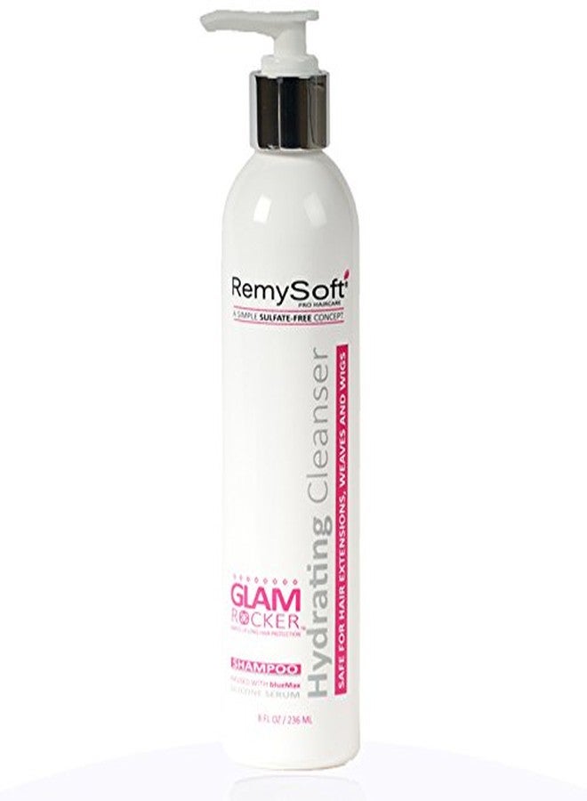 RemySoft ★ Glam Rocker Hydrating Cleanser ★ Moisturizing SALON FORMULA SHAMPOO for Hair Extensions, Weaves and Wigs ★ Gentle, SULFATE-FREE Lather - Image 1