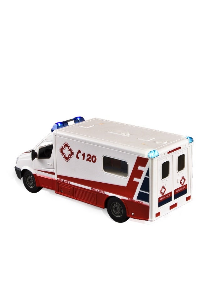 Double E E670-003 1:18 RC Ambulance Truck with Lights & Sound - Image 3