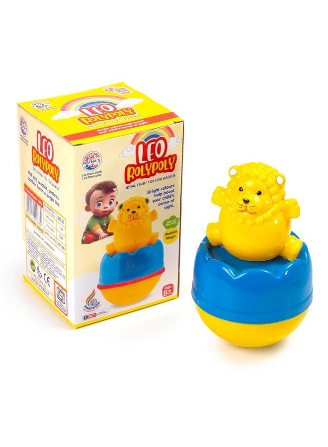RATNA'S Leo Roly Poly Push and Shake Wobbling Bell Sounds Musical Rattling Toy for New Born Baby & Toddlers - Image 1