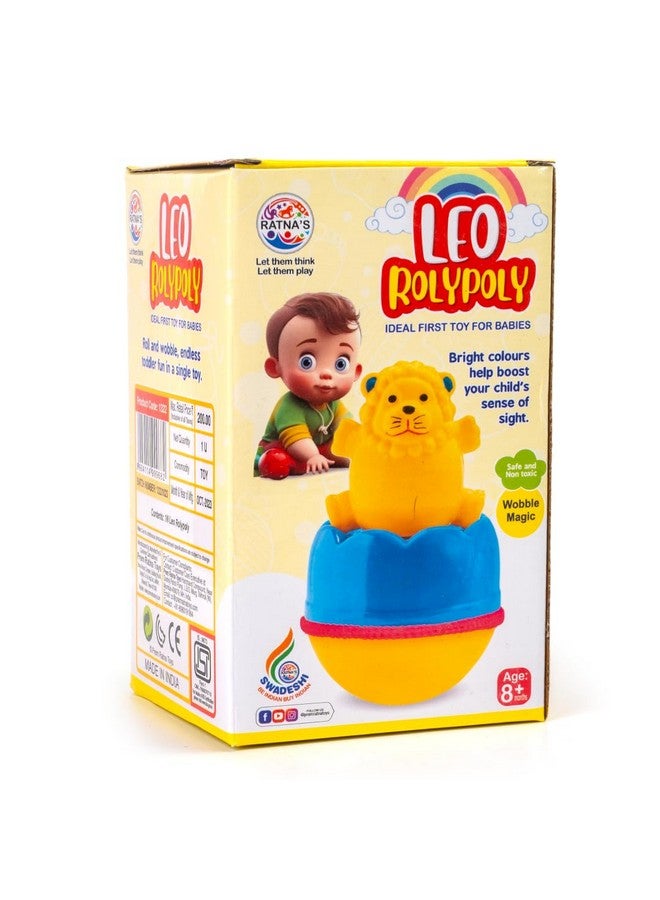 RATNA'S Leo Roly Poly Push and Shake Wobbling Bell Sounds Musical Rattling Toy for New Born Baby & Toddlers - Image 5