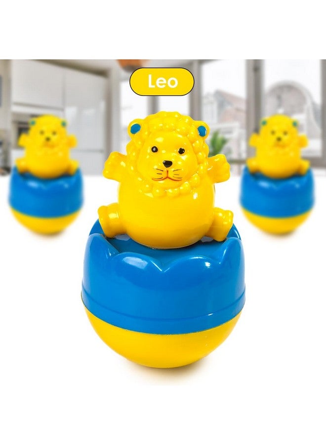 RATNA'S Leo Roly Poly Push and Shake Wobbling Bell Sounds Musical Rattling Toy for New Born Baby & Toddlers - Image 3
