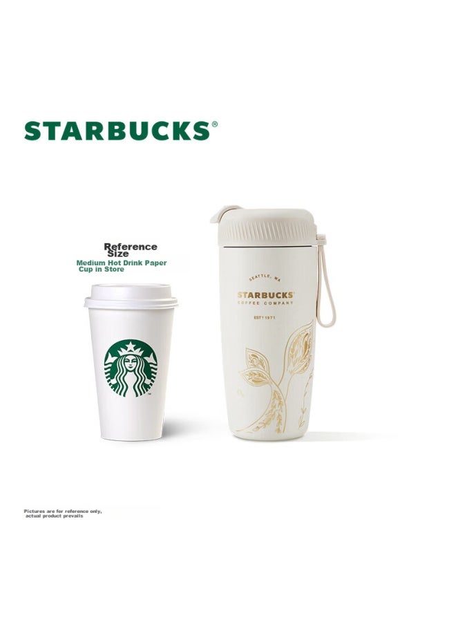 Starbucks كوب ستاربكس المعزول، كوب ماء صيفي من الفولاذ المقاوم للصدأ، سعة 510 مل، كوب قهوة، هدية للرجال والنساء في مهرجان كيوكسي - Image 3