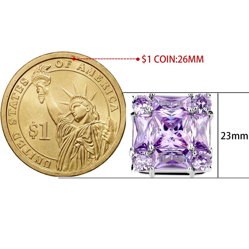 HAWSON Shiny Cufflinks for Men's Fancy Shirt for Suit, in Gift Box, Matching with Solid Tie in Red White Black Blue Colors Easily, Designed by HAWSON - Image 5