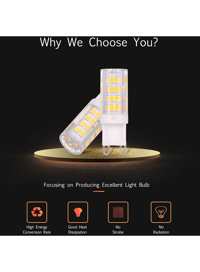 5-Piece AC 220-240V 5W LED 45W Halogen Bulb Set Multicolour 0.079kg - Image 2