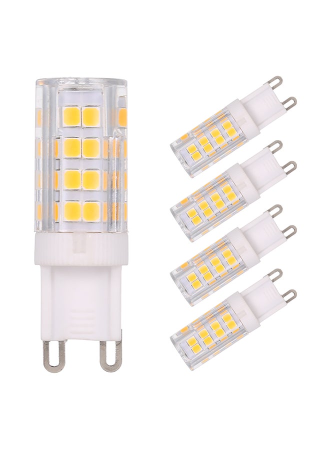 5-Piece AC 220-240V 5W LED 45W Halogen Bulb Set Multicolour 0.079kg - Image 1