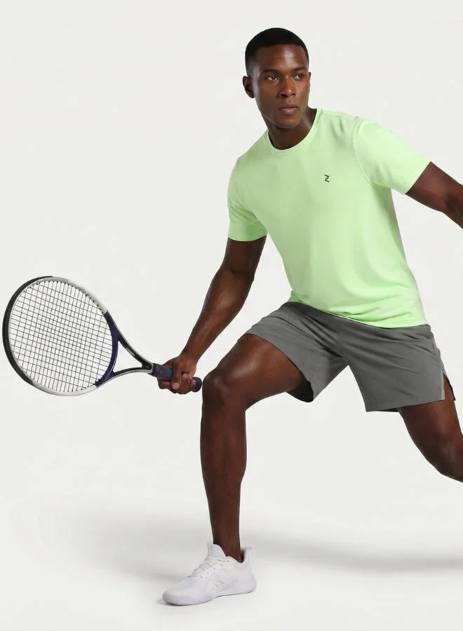 ZAECY Men's Crew Neck Tennis T-shirt