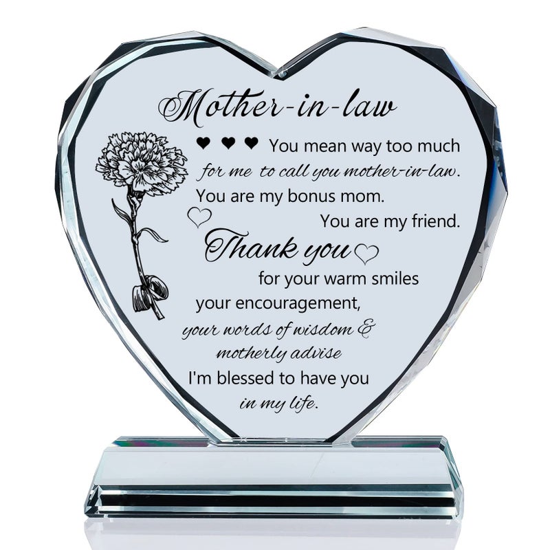 Movdyka HeartShaped Keepsake Gifts for Mother in Law  Unique Birthday  Mothers Day