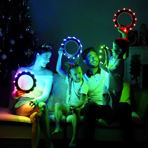 TOSY Flying Ring - 36 RGB Multicolor LEDs, Super Bright, Lost Mode, Auto Light Up, Christmas Stocking Stuffers Gift for Kid/Teen/Boy/Girl, Safe, Waterproof, Pool/Beach/Camping Toy - Image 2