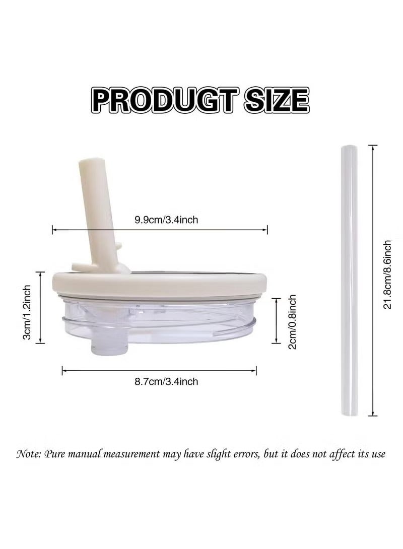 2 Pack 40 oz Tumbler Flip Straw Lid Replacement fit for Stanley Quencher, Spill Proof Splash Resistant Tumbler Lids,Reusable Leak Proof Tumbler Cover for Stanley Cup Accessories(Sky Blue)  - Image 4