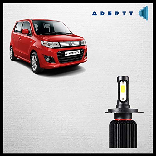 Adeptt H7 Super Bright Ultrawhite LED 6500K Headlight Bulbs H7 (White) for Maruti Wagon R (Stingray) - Image 1