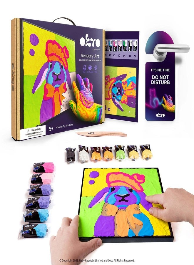 OKTO Clay by Numbers Kit, Bunny - Image 1