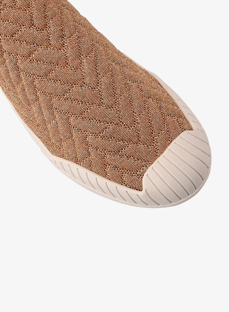 Carmen Steffens  Lurex Nude Sneakers for Women | Best Price UAE