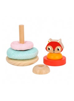 TOOKY TOY Tooky Toy Wooden Fox Tower Stacking Toy  - Image 3