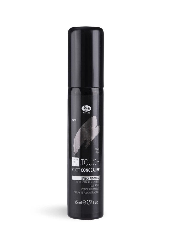 Lisap Black Root Touch Up for Temporary Hair Color | Instant Concealer for Color Gaps & White Hairs | 2.54 fl oz - Image 1