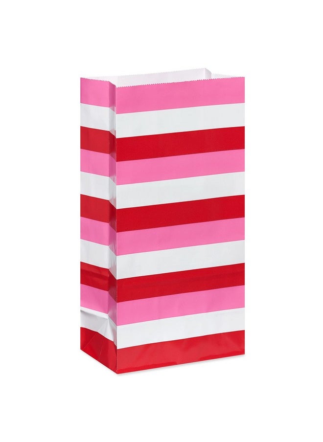 American Greetings American Greetings 10.5" Valentines Day Goodie Bags, Hearts and Stripes (16-Count)  - Image 2
