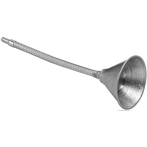 Performance Tool W219 Zinc Plated Funnel with 12Inch Flex Spout - Image 1