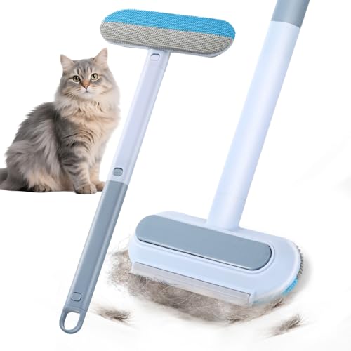 INABULETWO Multifunctional Pet Hair Remover Tool for Furniture, Reusable Washable Dog and Cat Hair Lint Removal Brush, 4 in 1 17.3Inch Extendable, Adjustable Lint Brush - Image 1