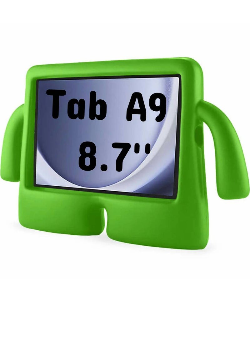 لهاتف سامسونج جالاكسي تاب A9 8.7 بوصة، حافظة iBuy للأطفال، غطاء واقٍ مضاد للصدمات للأطفال (أخضر)