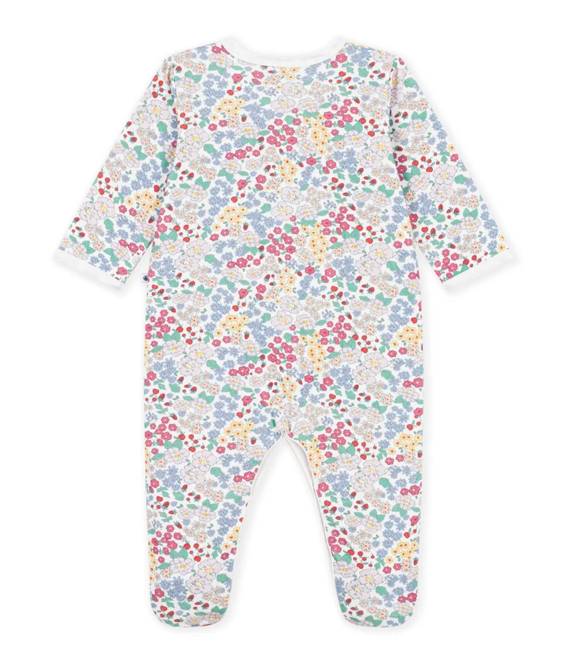 بيتي باتو Babies' Flower-Print Tube Knit Pyjama Suit