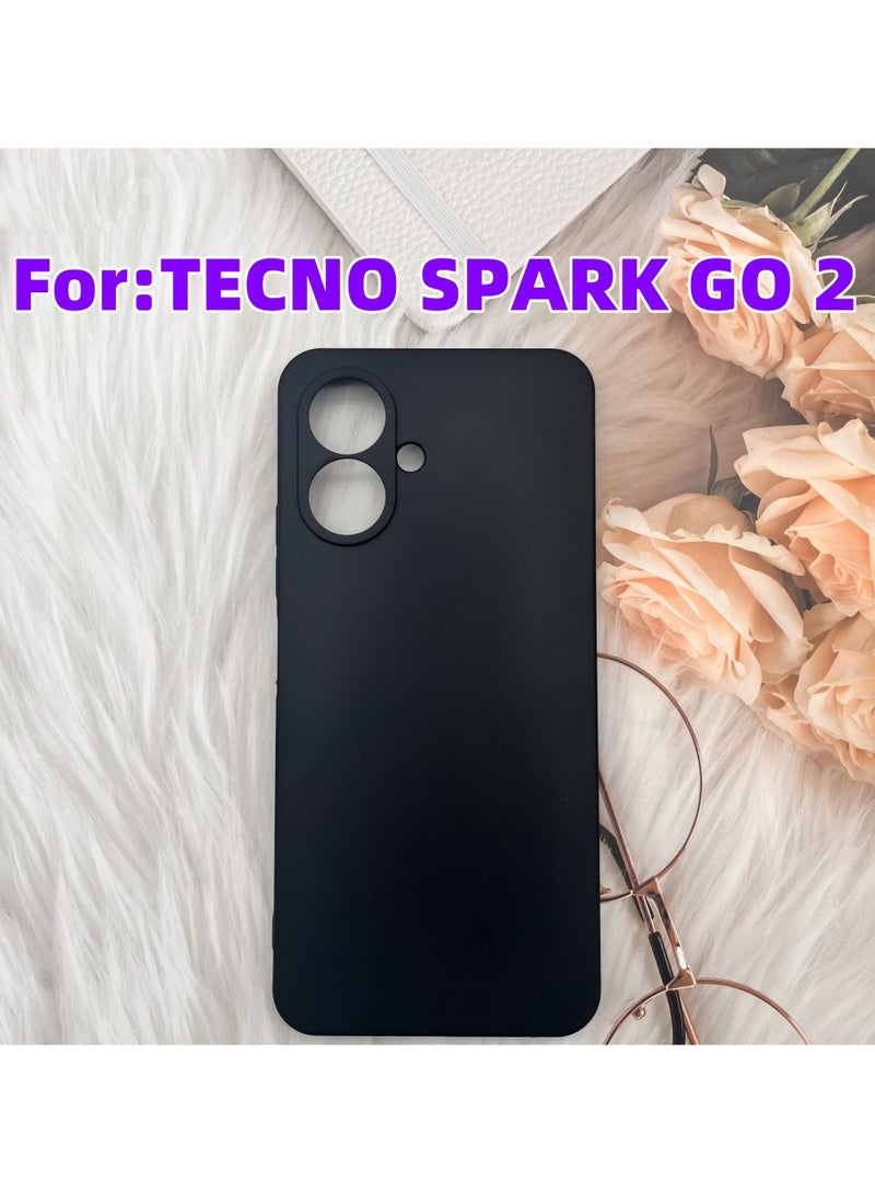 CoomBe for Tecno Spark Go 2 Protection Case, Shockproof Protective Cover Black - Image 1