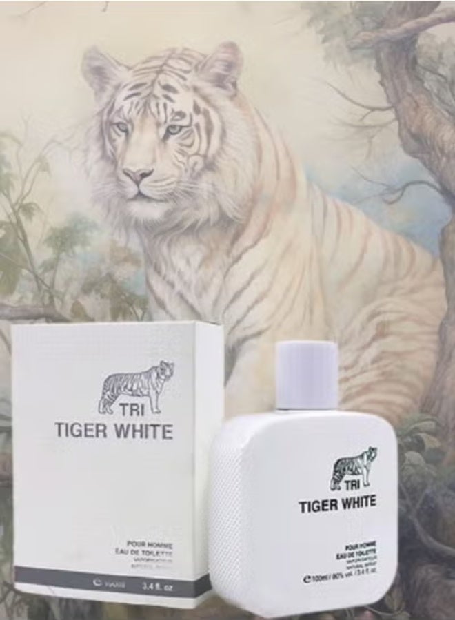 TRI 4 Pieces Tiger White Perfume 100ML - Image 2