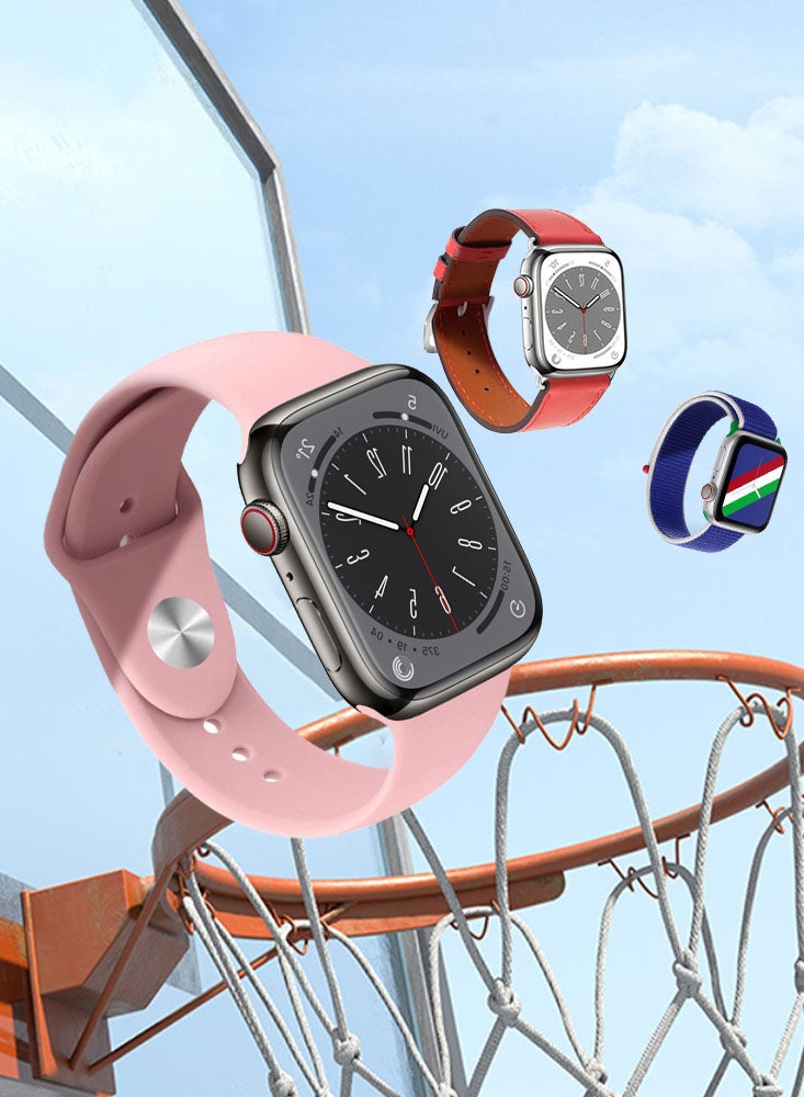 Perfii 5pcs Watch Bands Replacement for Apple Watch Strap Compatible with Apple Watch 42/41/40/38mm Series 10/9/8/7/6/5/4/SE - Image 3