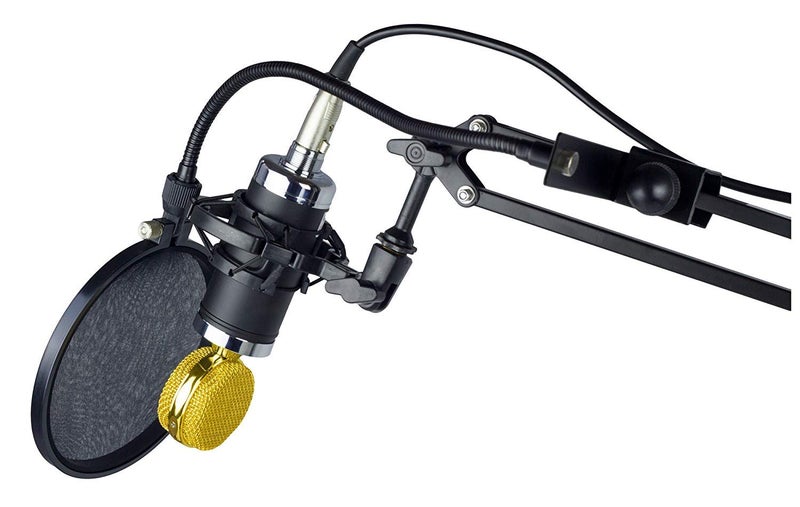Nady 6-Inch Clamp On Microphone Pop Filter Wind Screen with Flexible Gooseneck and Metal Stabilizing Arm (SPF-1) - Image 3