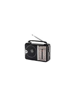 ماركة غير محددة راديو GOLON Classic يعمل بالكهرباء، 4 نطاقات AM وFM وSW1 وSW2 RX-606AC أسود  - Image 5