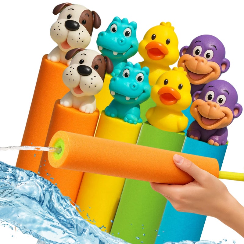 Atlasonix Water Blaster Water Squirter for Kids Pool Guns for Kids Squirt Gun 8 Pack 4 Pack Beach Essentials Beach Toys Pool Squirt Summer Games - Image 3