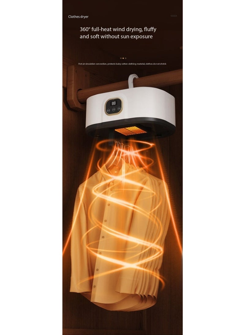 مجفف الملابس المحمولة للغسيل والملابس الداخلية والمناشف والملابس الأليفة -مثالي للسفر والتخييم والشقق والفنادق والمهاجع والمركبات المتنقلة - Image 5