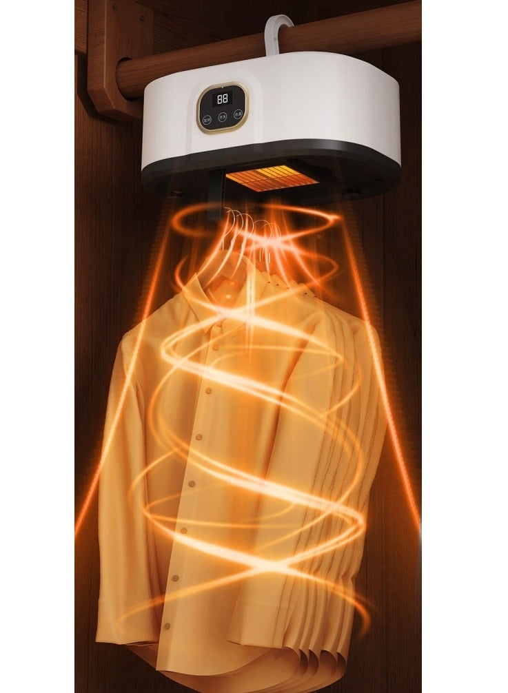 مجفف الملابس المحمولة للغسيل والملابس الداخلية والمناشف والملابس الأليفة -مثالي للسفر والتخييم والشقق والفنادق والمهاجع والمركبات المتنقلة - Image 1