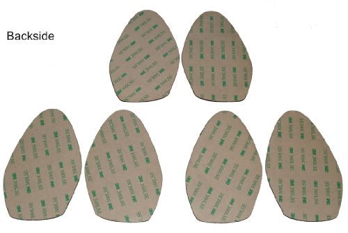 Soles2dance 3 Pairs Stick-on Suede Soles With Industrial-Strength Adhesive Backing for High-Heeled Shoes. Resole Old or Convert Favorite Heels to Perfect Dance Shoes. [SUEDE-LA-3pk-allcol] - Image 3