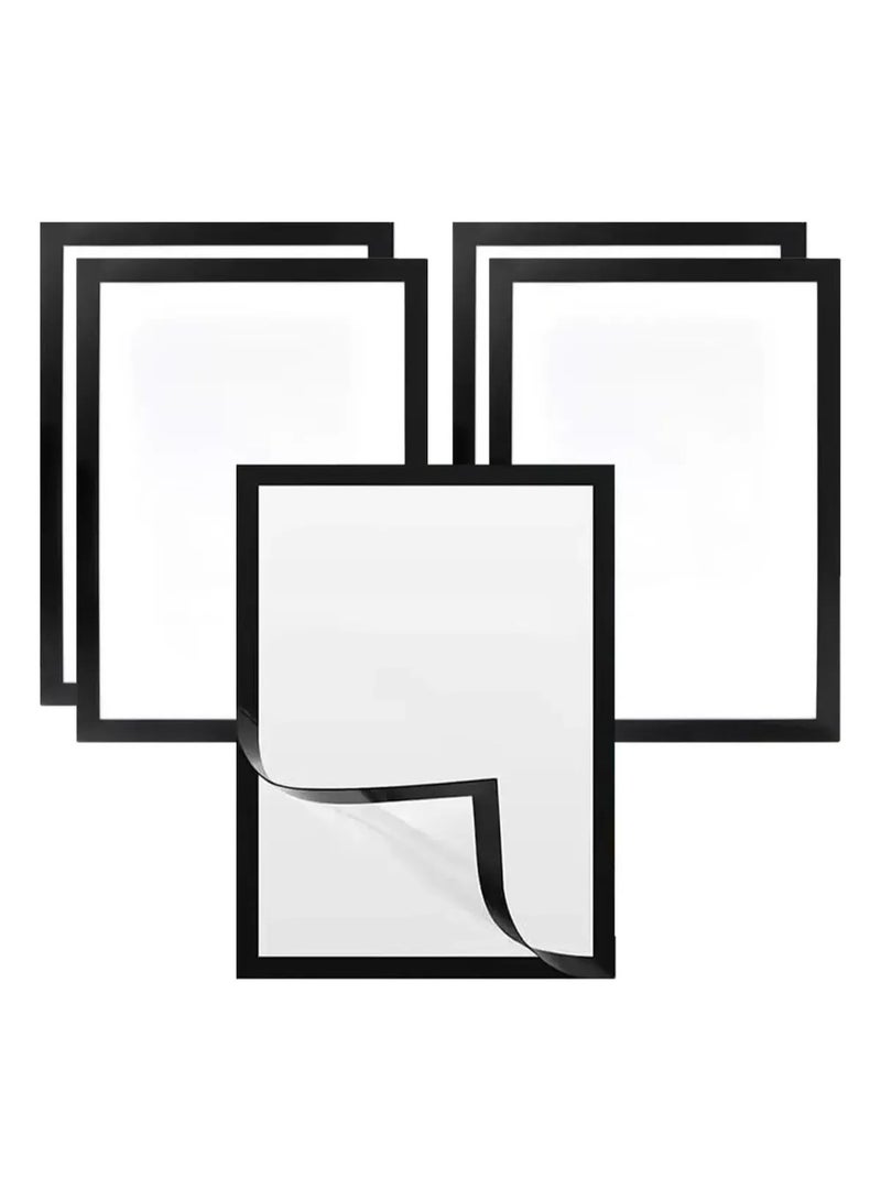 5-Piece Photo Frame with Magnetic PVC A4 Holder - Image 1