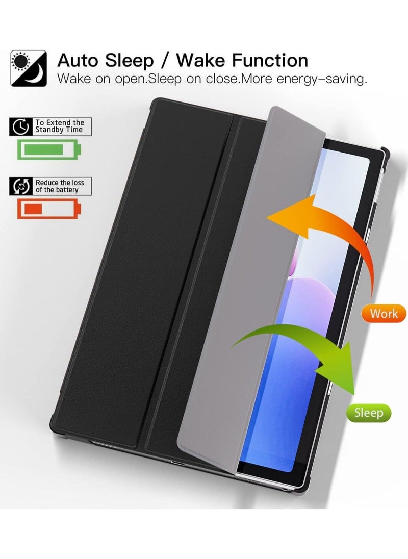 Case for Lenovo M10 Plus 3rd Gen 10.6 inch, XLTTONG Ultra Slim Protective Three Folding Shell Stand Cover, Auto Wake/Sleep for Lenovo Tab M10 Plus 3rd Gen Case (TB125FU/TB128FU) - Image 5