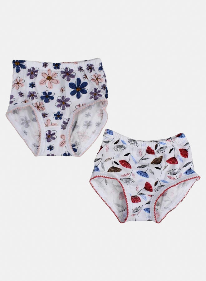 Papillon Pack Of 2 - Girls Cotton Colorful Panties - Image 1