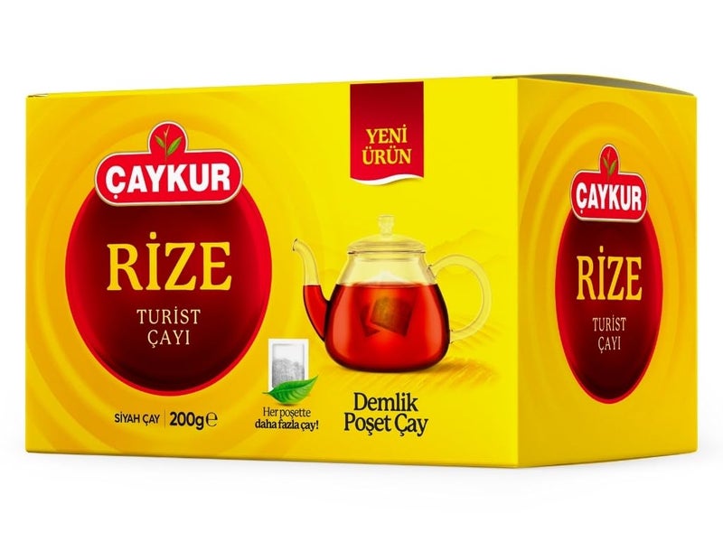 ÇAYKUR Rize Turist Large Tea Bags for Teapot Brew, Bright Red, Loose Leaf, Individually Wrapped 40 Bags, 200gr / 7.05 Oz - Image 3