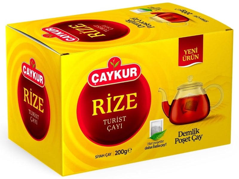ÇAYKUR Rize Turist Large Tea Bags for Teapot Brew, Bright Red, Loose Leaf, Individually Wrapped 40 Bags, 200gr / 7.05 Oz - Image 1