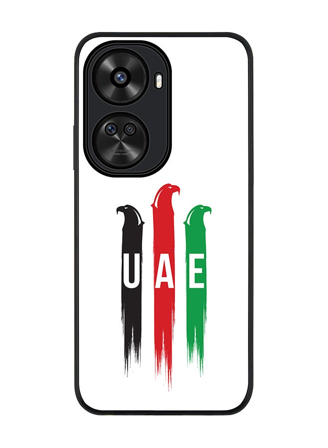 Stylizedd Rugged Black edge case for Huawei nova 12 SE / Huawei nova 11 SE 4G, Slim fit Case Flexible Rubber Edges Anti Drop TPU Gel Thin Cover - UAE Falcons - Image 1