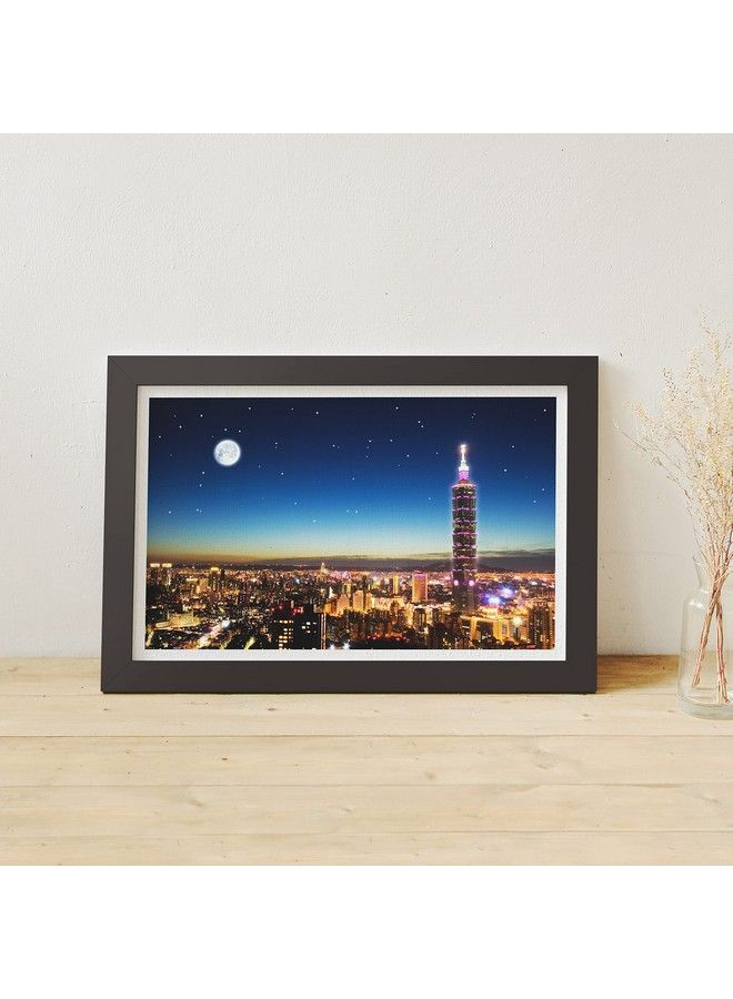 ألغاز جigsaw 1000 قطعة للبالغين أفق تايبيه تخزين سهل تداخل مريح بلاستيك بدون حاجة للصمغ [H1719] - Image 5