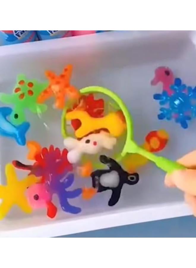 Magical waterscap pcs14 لعبة الجيل المائي الجديدة التثيره للأطفال والكبار عمل نسخة مميزة بالجيل للإستثمار في الماء ليصبح جيلاتينه للعب بها مرة أخرى - Image 3