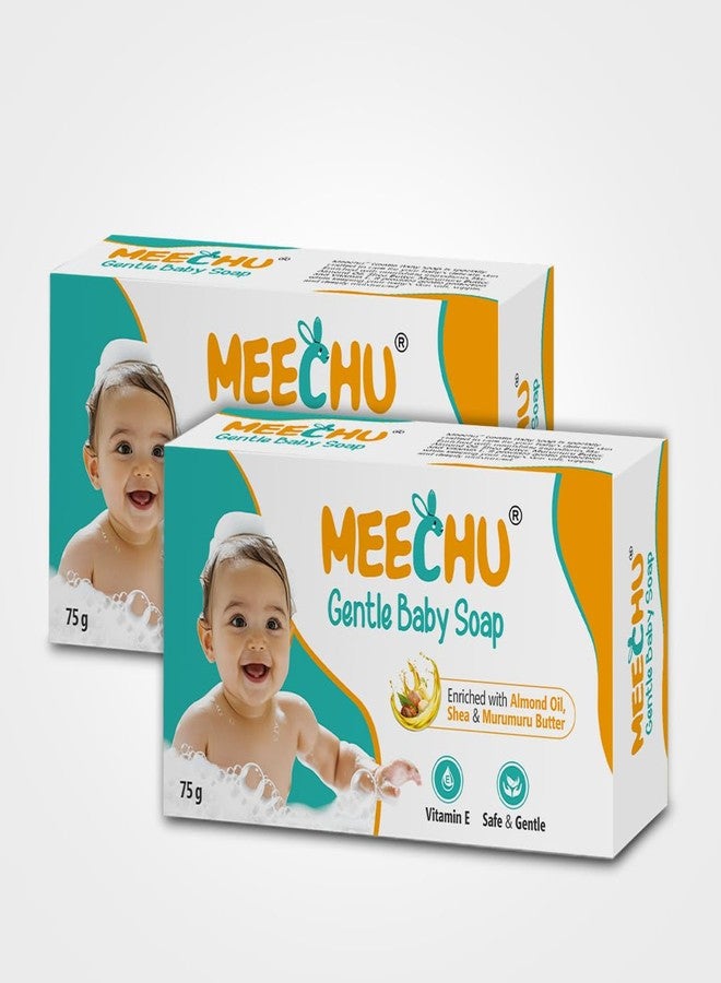Meechu Gentle baby Soap 75g*2 |Deep Moisturization with Almond Oil (Pack of 2) - Image 1
