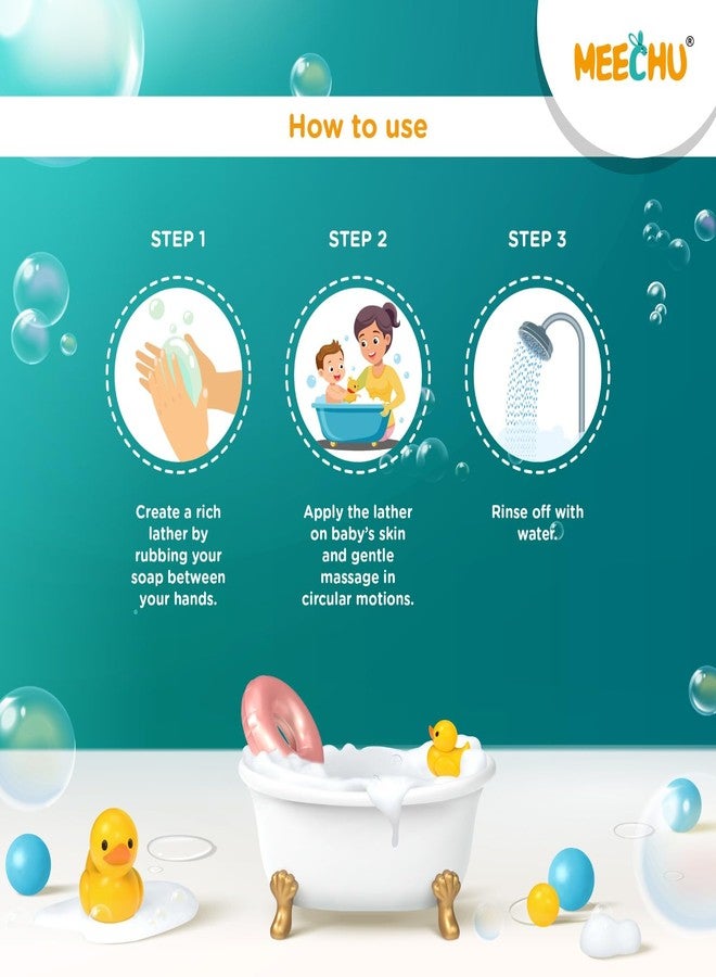 Meechu Gentle baby Soap 75g*2 |Deep Moisturization with Almond Oil (Pack of 2) - Image 4