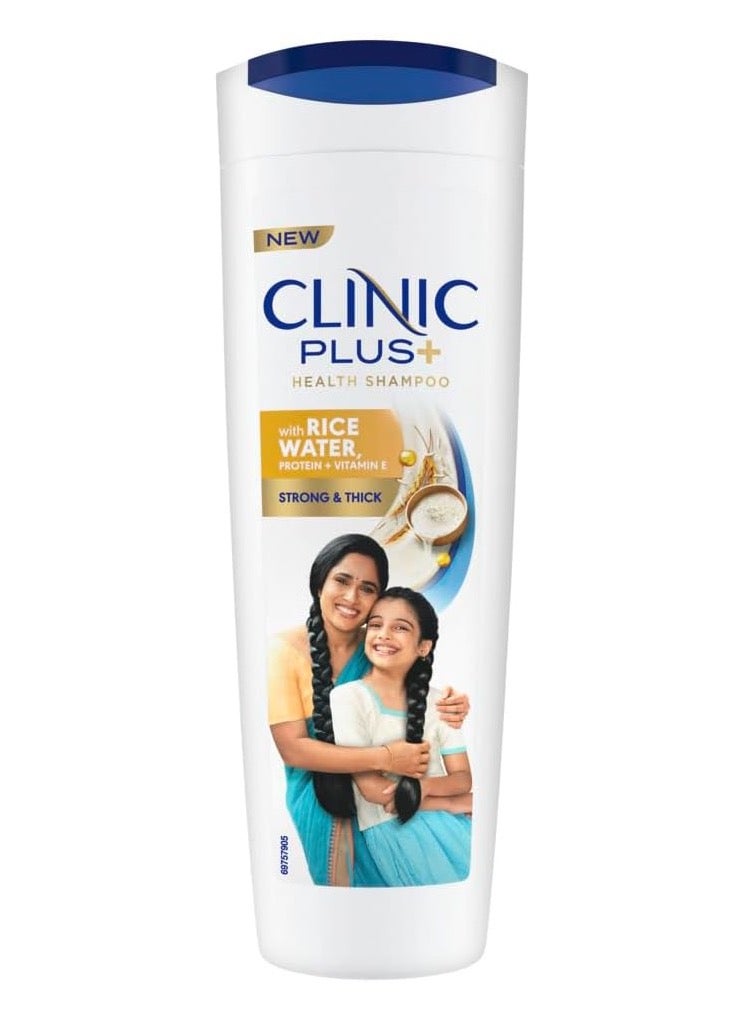 Clinic Plus HEALTH SHAMPOO with RICE WATER, PROTEIN & VITAMIN E STRONG & THICK 355 ml - Image 1