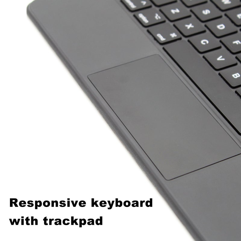Magic Keyboard: 10.9/11 Inch Black - Multi-functional Trackpad Floating Cantilever Design Wireless BT Connection Backlit Long Battery Life for iPad Pro Users Low-light Home Office On-the-go Use - Image 5