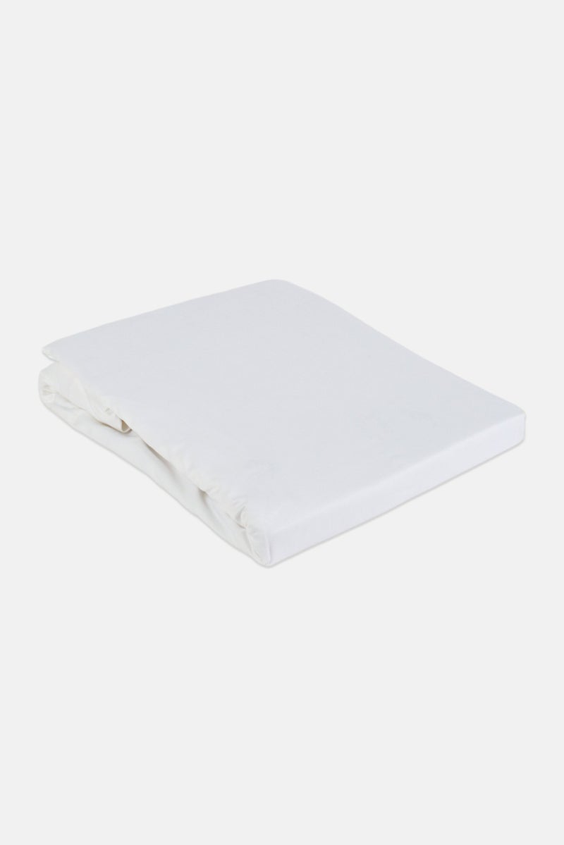 NINE WEST Queen Size Solid Duvet Cover 200 x 200 cm, White - Image 2