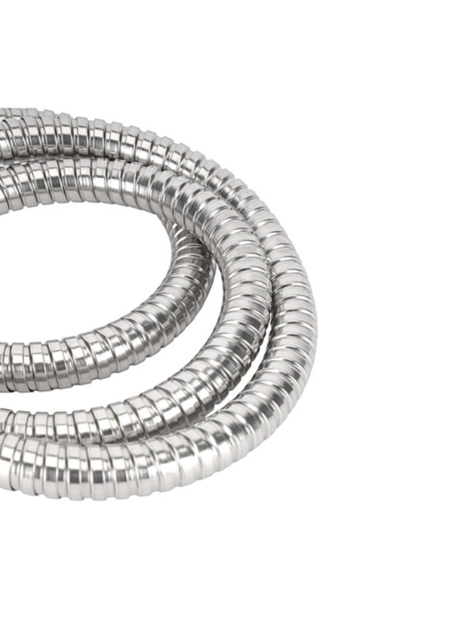 Epsilon Shower Hose EPSBA1528 - 1.5 Meter Flexible Stainless Steel Hand Shower Hose, Corrosion Resistant Leak-Proof Hose for Shower Head, Health Faucet & Bathroom Accessories - Silver - Image 3
