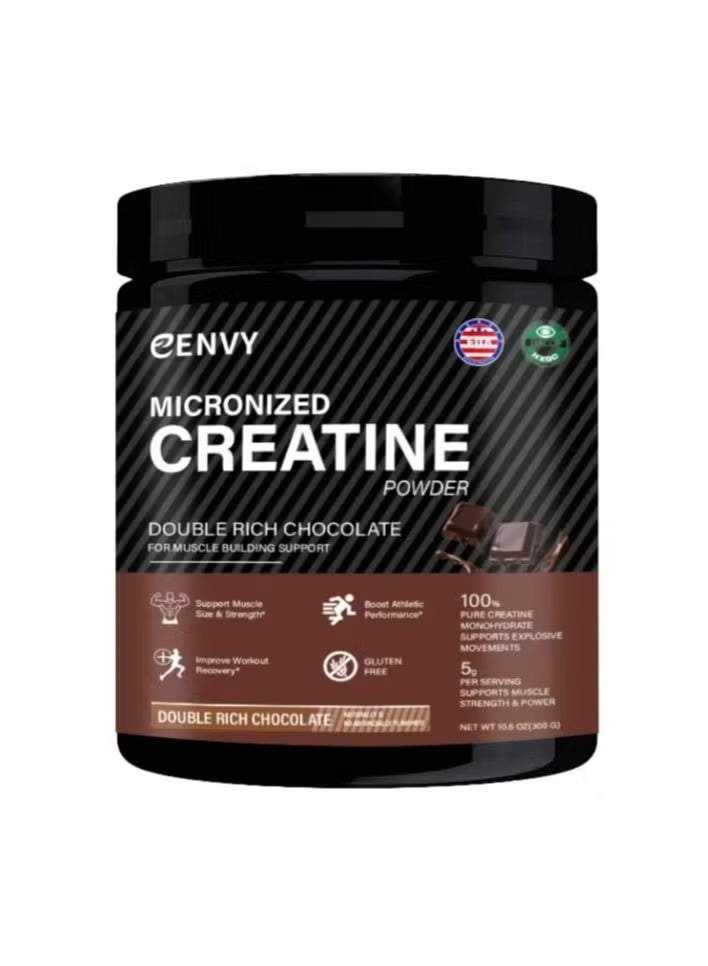 مسحوق كرياتين أحادي الهيدرات مزدوجة نكهة الشوكولاته مسحوق كرياتين 300g