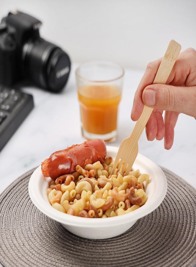 GUSTO [100 Count] Natural Bamboo Disposable Forks - Biodegradable and Eco-Friendly Utensils for Outdoors, Parties, and Events - Image 5